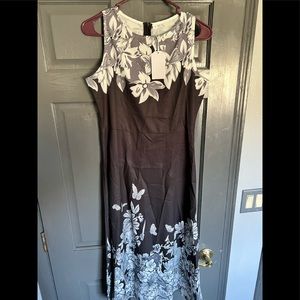 2 brand new black white floral dresses